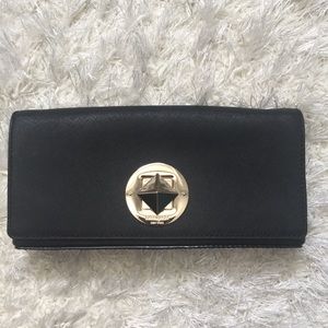 Kate Spade Newbury Lane Keira Leather Clutch Black